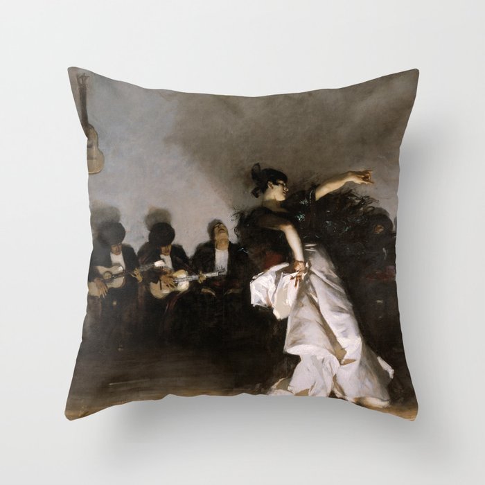 John Singer Sargent - El Jaleo Throw Pillow