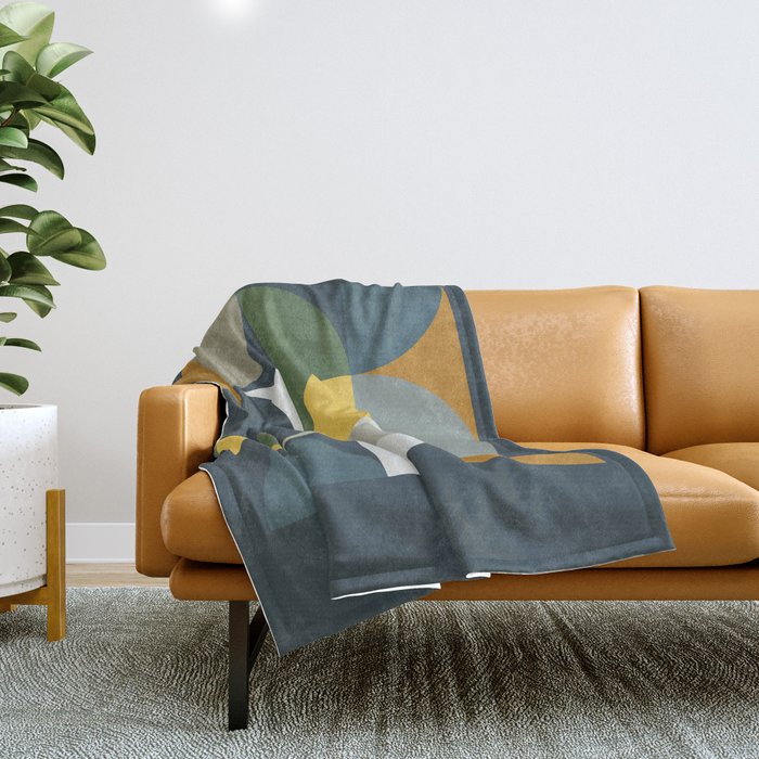 Mid Century Geometric 13/2 Throw Blanket