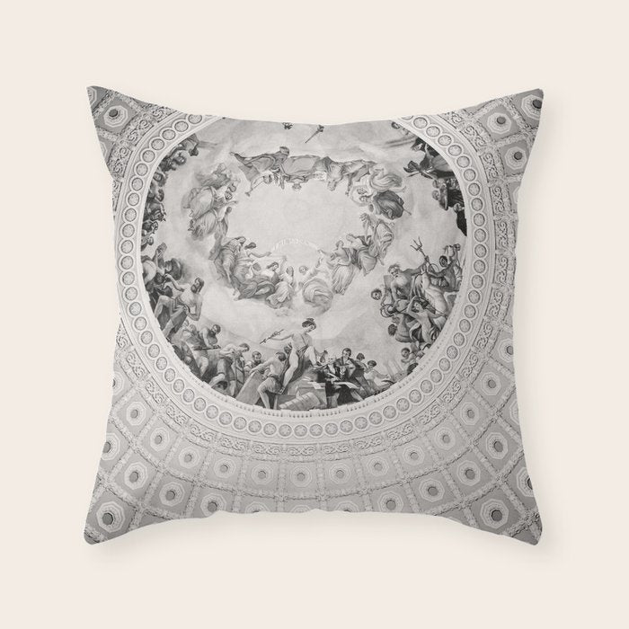 E Pluribus Unum - Capitol Rotunda Washington Dc Throw Pillow