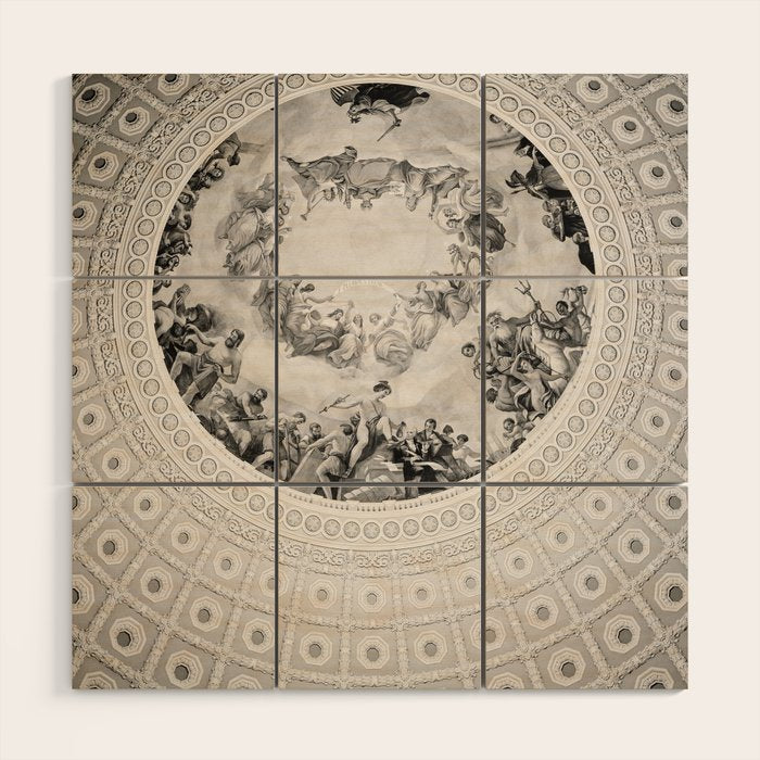 E Pluribus Unum - Capitol Rotunda Washington Dc Wood Wall Art