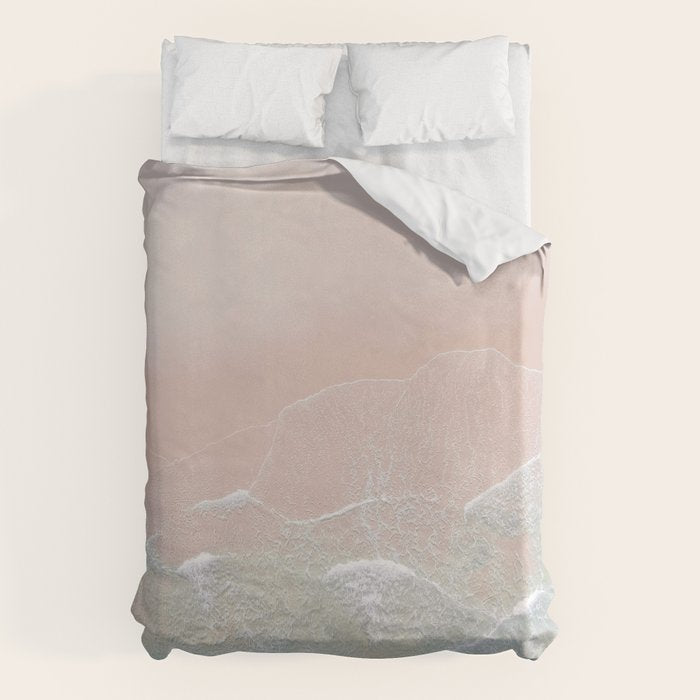 Ocean Walk Ii - Aerial Beach Photography By Ingrid Beddoes Duvet Cover