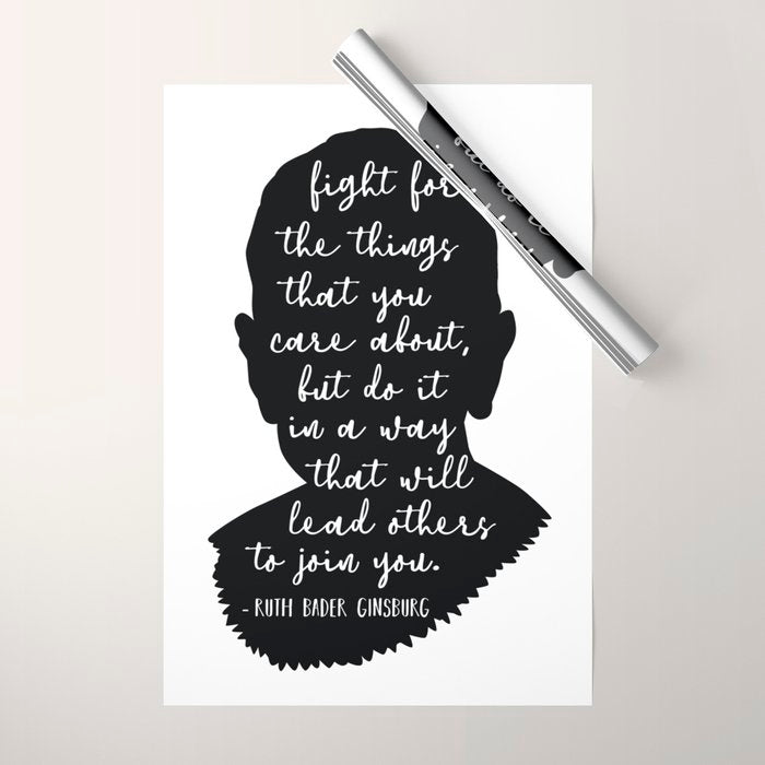Ruth Bader Ginsburg Quote Wrapping Paper