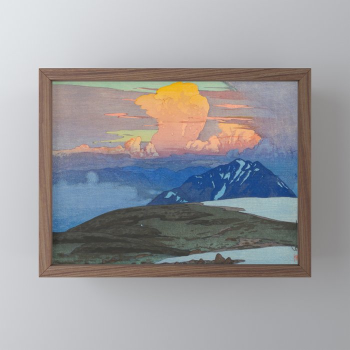 Japan Alps Vintage Beautiful Japanese Woodblock Print Hiroshi Yoshida Landscape Mini Art Print