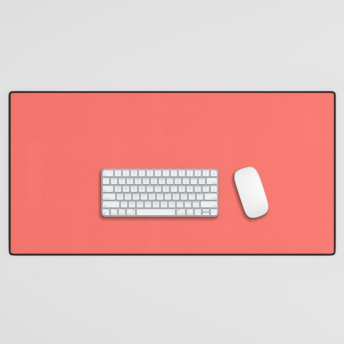 Living Coral - Solid Color Collection Desk Mat