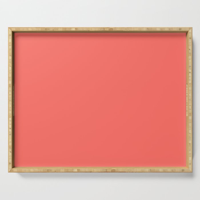 Living Coral - Solid Color Collection Serving Tray