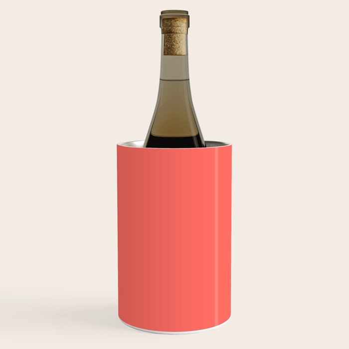Living Coral - Solid Color Collection Wine Chiller