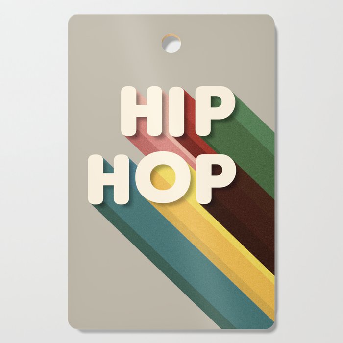 Hip Hop - Retro Typography Cutting Board