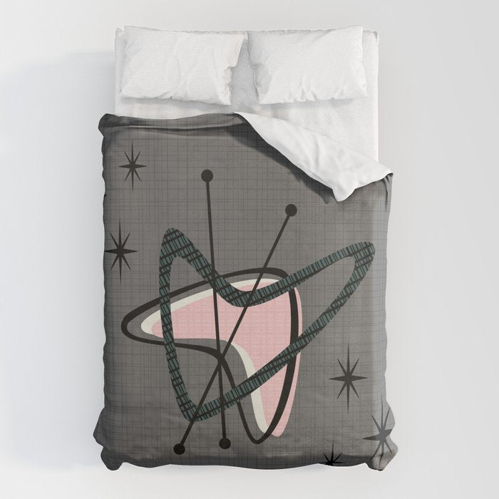 Atomic Boomerangs & Starbursts Duvet Cover