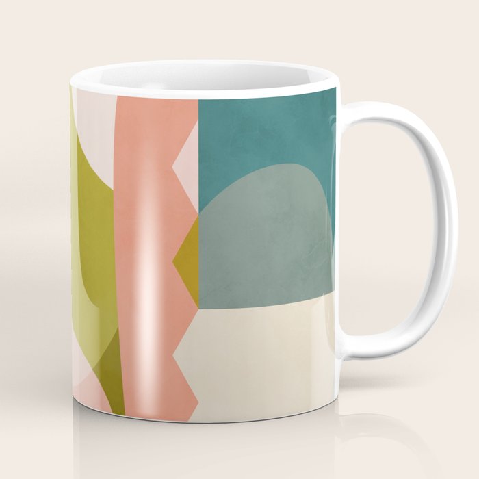 Shapes Geometry Art Mid Century Coffee Mug