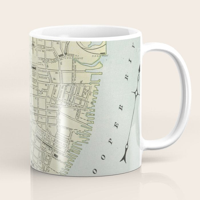 Vintage Map Of Charleston Sc (1901) Coffee Mug