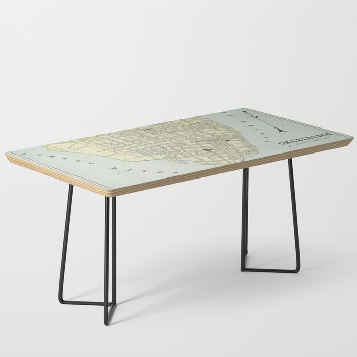 Vintage Map Of Charleston Sc (1901) Coffee Table