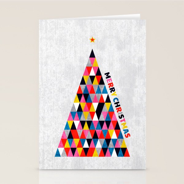 Minimalistic Christmas Tree Stationery Card