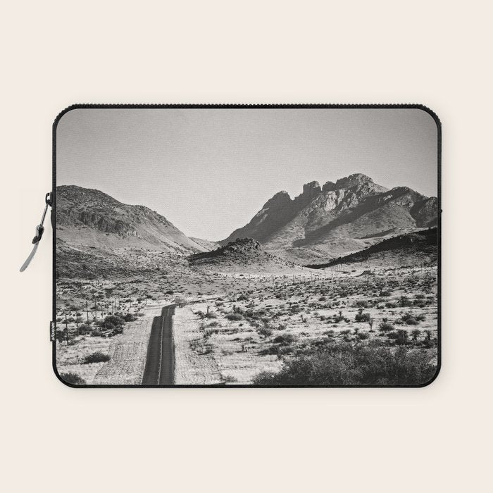 The Lost Highway Iii Black & White Laptop Sleeve