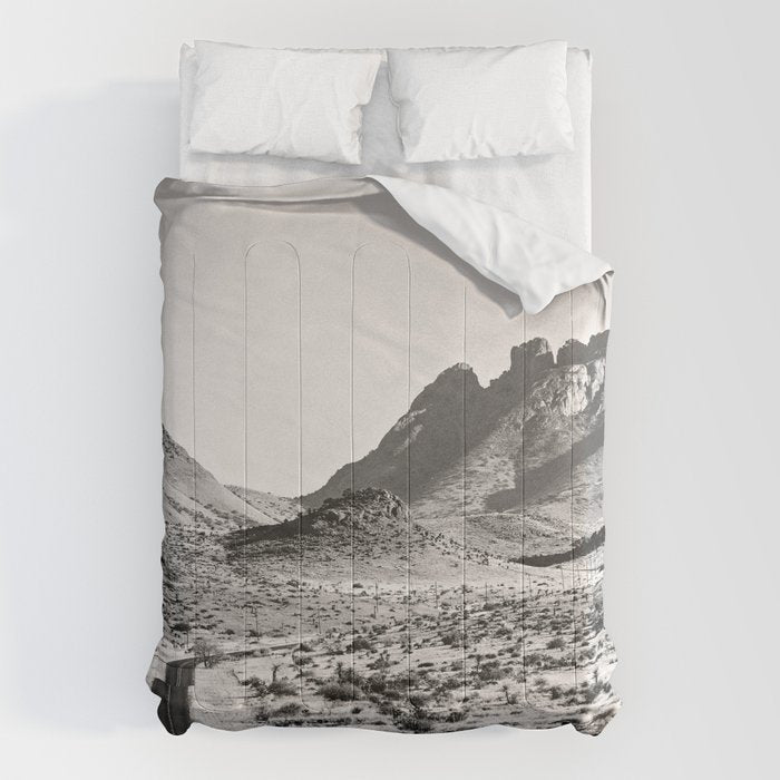 The Lost Highway Iii Black & White Comforter