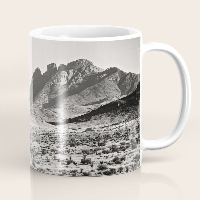 The Lost Highway Iii Black & White Coffee Mug