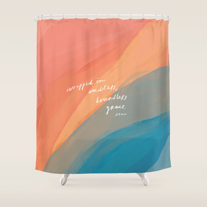 Wrapped In Endless, Boundless Grace Shower Curtain