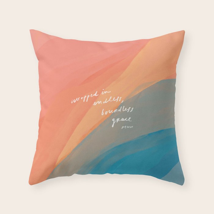 Wrapped In Endless, Boundless Grace Throw Pillow