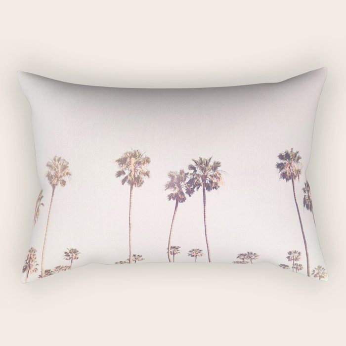 Sunny Cali Palm Trees Rectangular Pillow