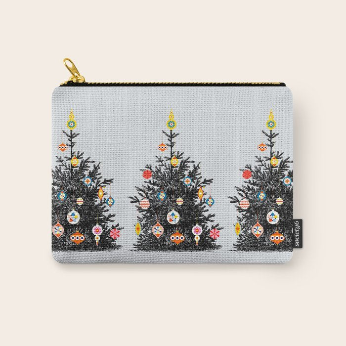 Decorated Christmas Tree Carry All Pouch
