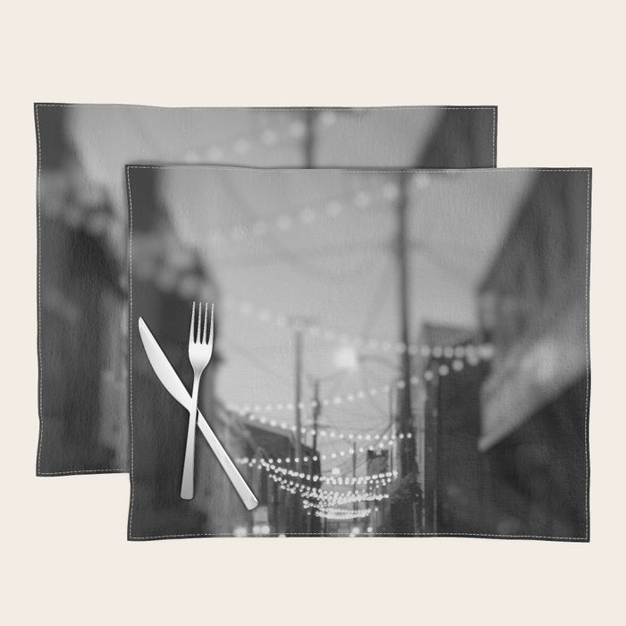 Party Lights In The City X Baltimore Maryland Placemat