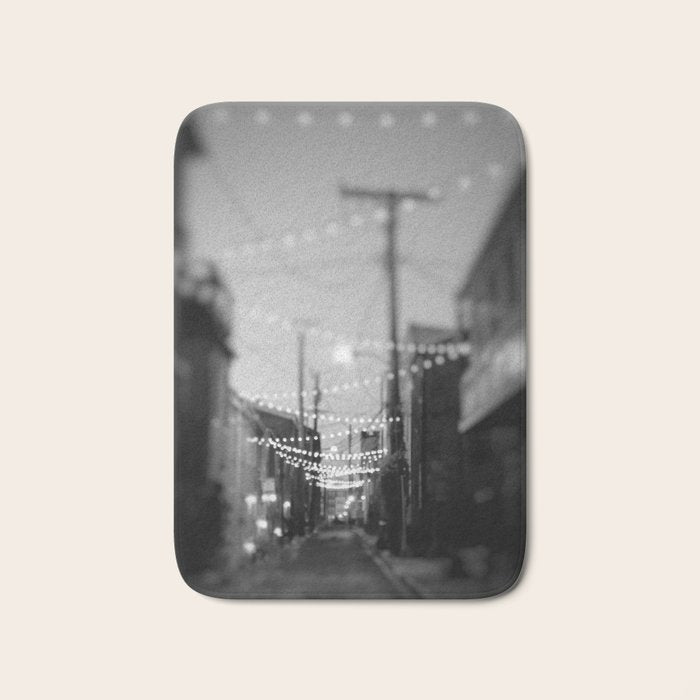 Party Lights In The City X Baltimore Maryland Bath Mat