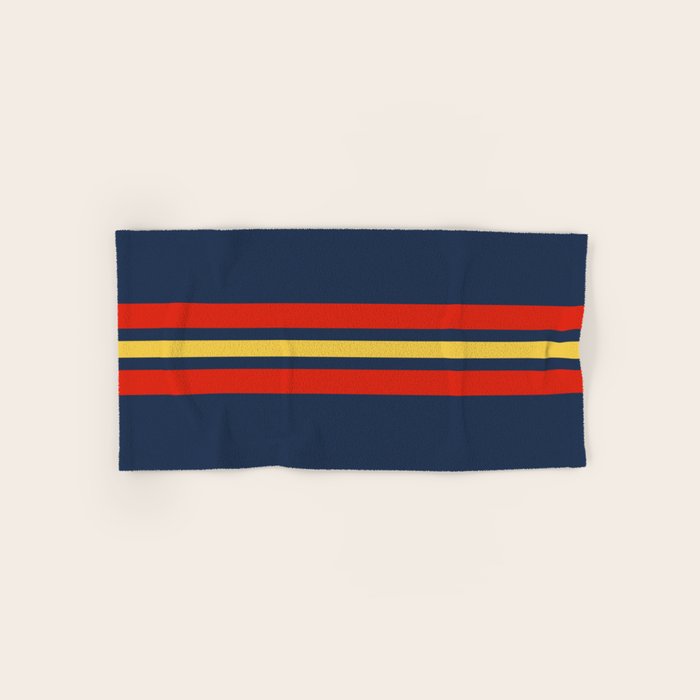 Akkorokamui - Classic Vintage Style Retro Stripes Bath Towel
