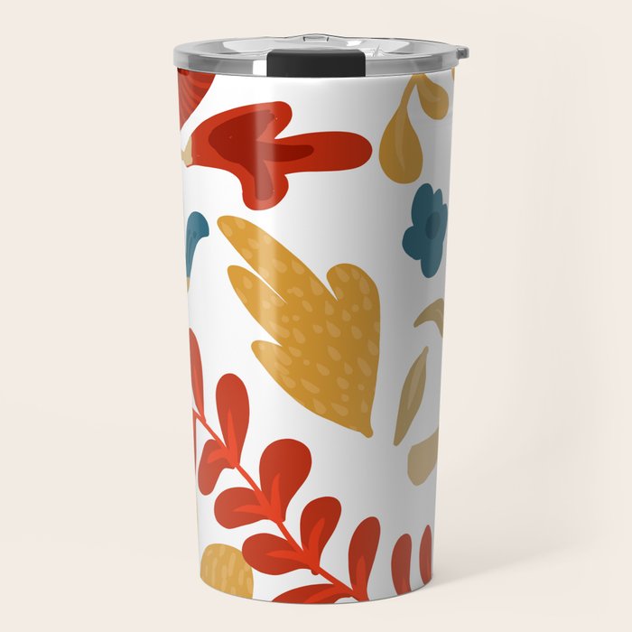 Echo Of Innocence | Botanical Nature Eclectic Plants | Vintage Floral Rustic Spring Garden Blossom Travel Mug
