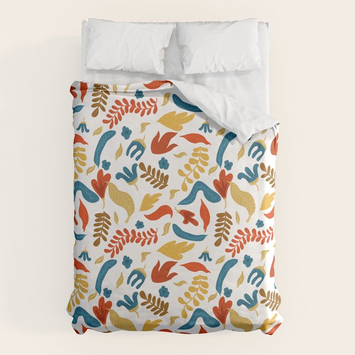 Echo Of Innocence | Botanical Nature Eclectic Plants | Vintage Floral Rustic Spring Garden Blossom Duvet Cover