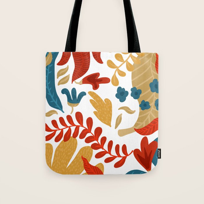 Echo Of Innocence | Botanical Nature Eclectic Plants | Vintage Floral Rustic Spring Garden Blossom Tote Bag
