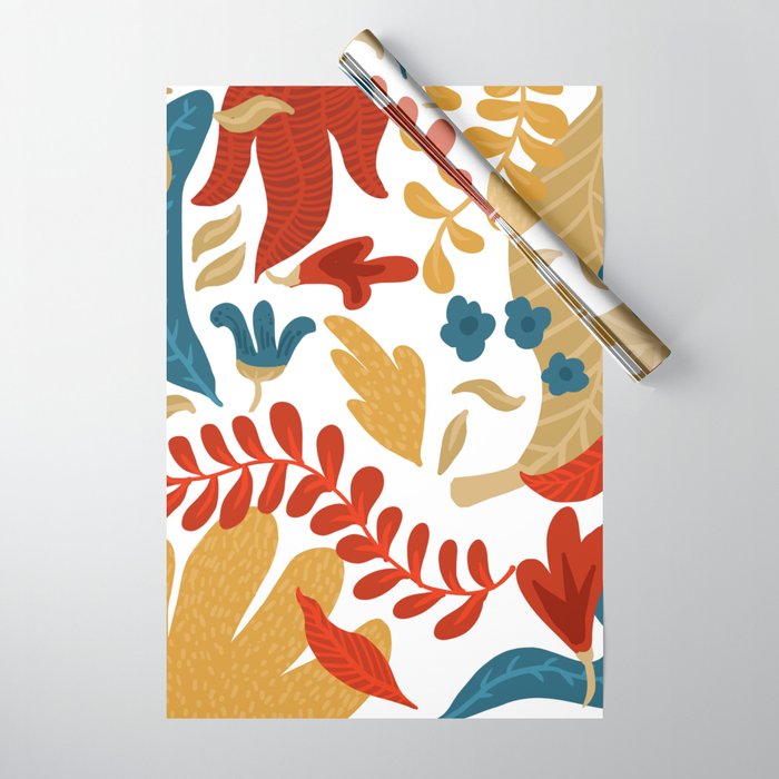 Echo Of Innocence | Botanical Nature Eclectic Plants | Vintage Floral Rustic Spring Garden Blossom Wrapping Paper
