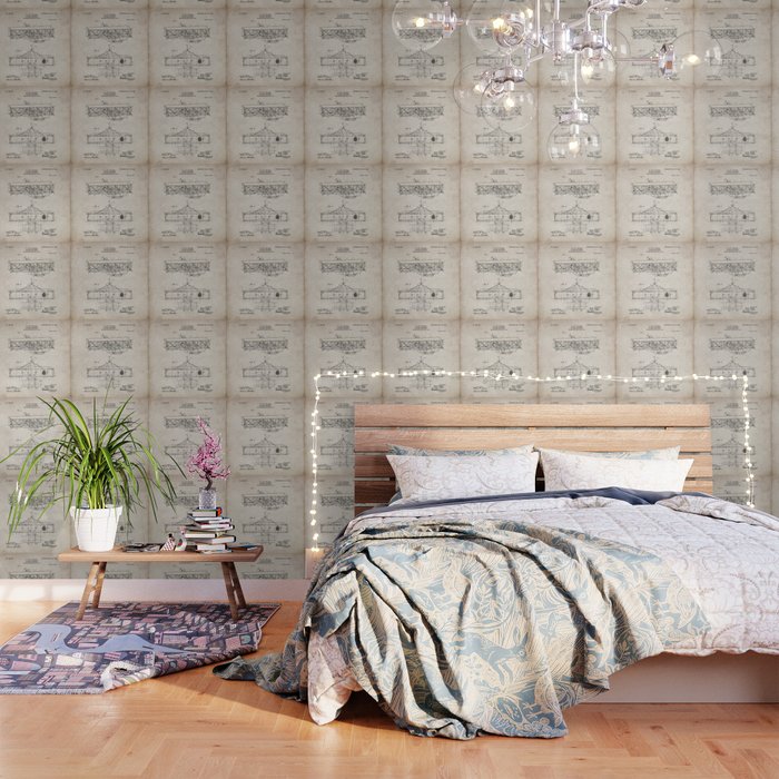 Wright Brother'S Airplane Patent - Aviation History Art - Antique Wallpaper