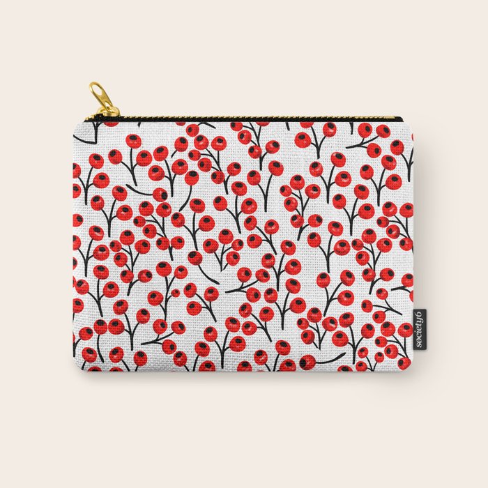 Christmas Red Fruit - Pattern No 4 Carry All Pouch