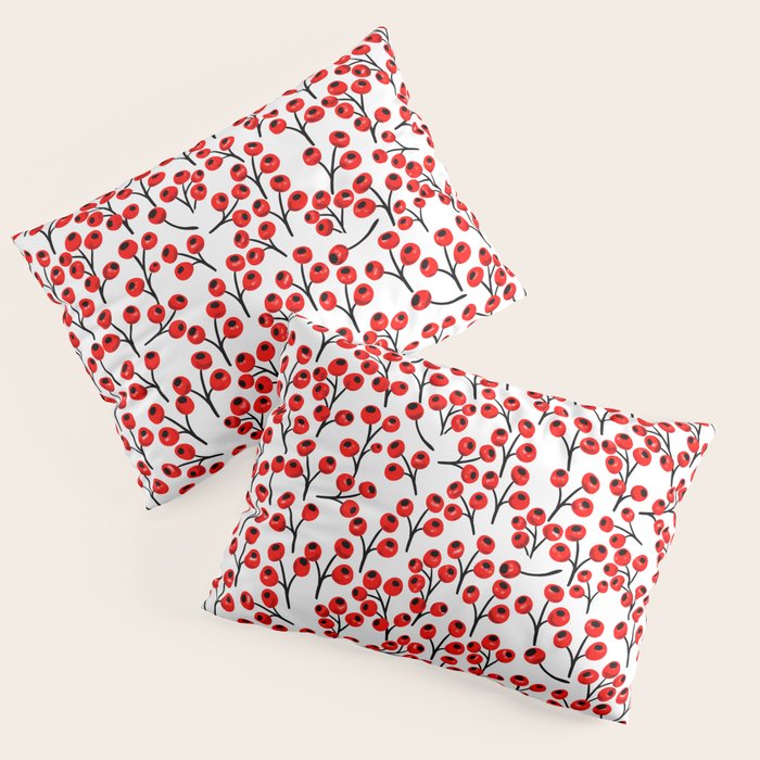 Christmas Red Fruit - Pattern No 4 Pillow Sham