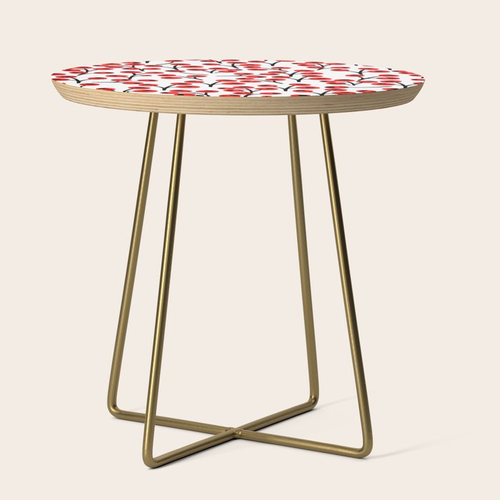 Christmas Red Fruit - Pattern No 4 Side Table