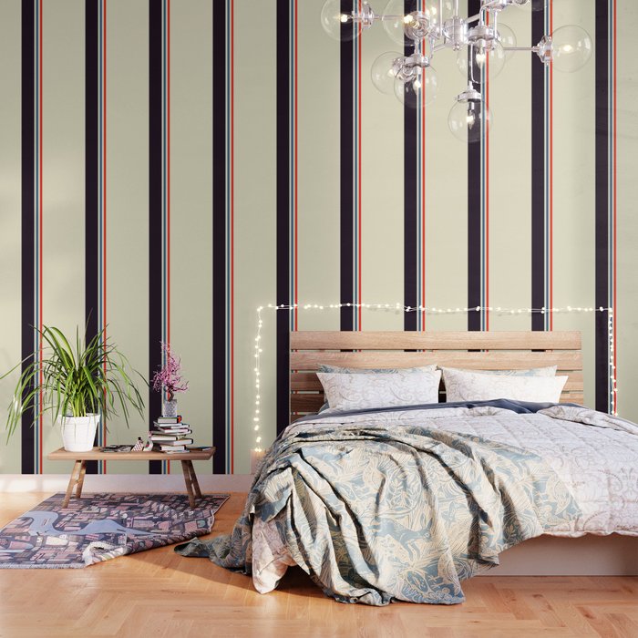 Classic Minimal Racing Car Retro Stripes - Furaribi Wallpaper