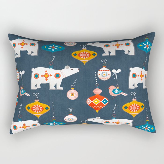 Christmas Retro Decorations No2 Rectangular Pillow