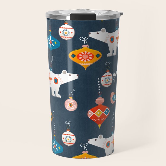 Christmas Retro Decorations No2 Travel Mug