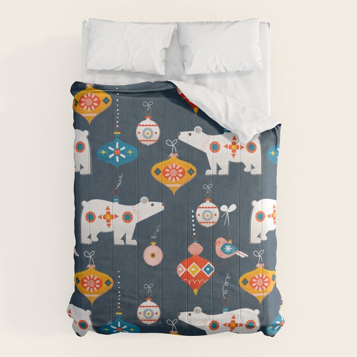 Christmas Retro Decorations No2 Comforter
