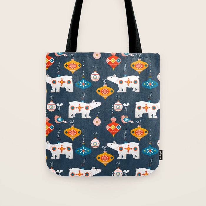 Christmas Retro Decorations No2 Tote Bag