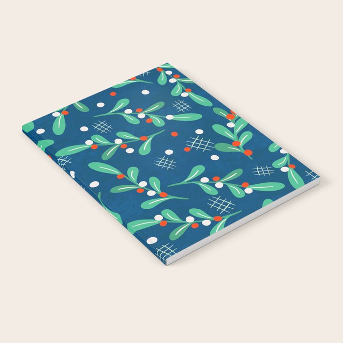 Misseltoe -  Christmas Pattern No1 Notebook