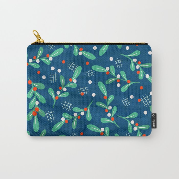 Misseltoe -  Christmas Pattern No1 Carry All Pouch