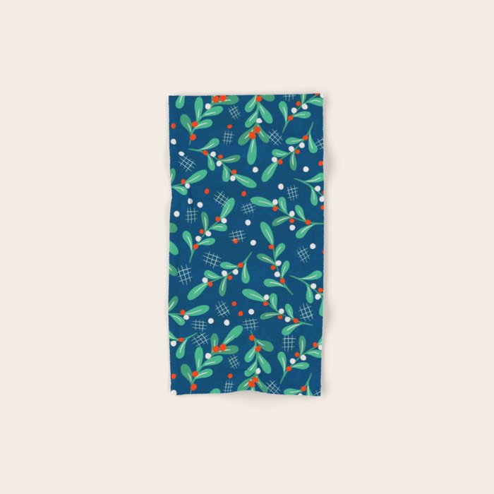 Misseltoe -  Christmas Pattern No1 Bath Towel