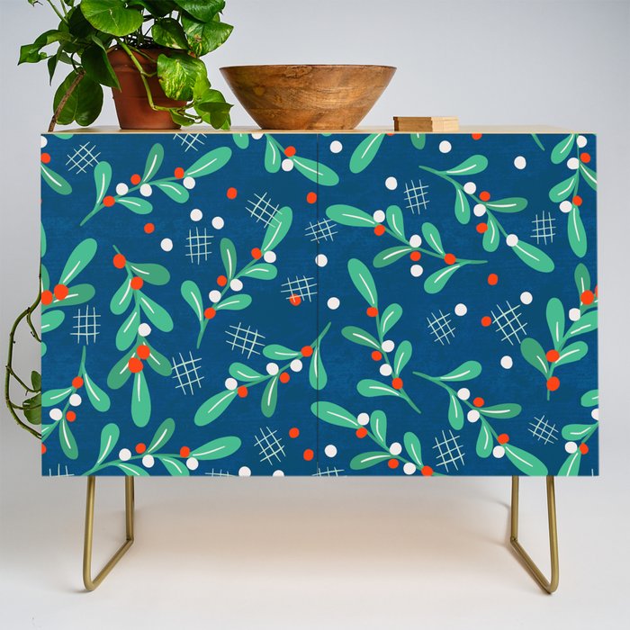 Misseltoe -  Christmas Pattern No1 Credenza