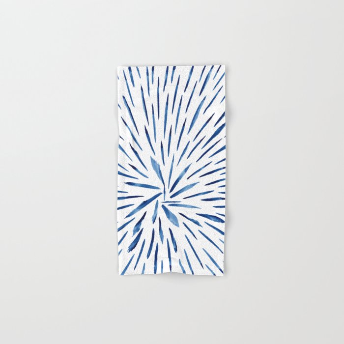 Indigo Sparks | Watercolor Pattern Bath Towel
