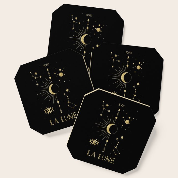 The Moon Or La Lune Gold Edition Coaster
