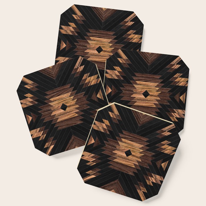 Urban Tribal Pattern No.7 - Aztec - Wood Coaster
