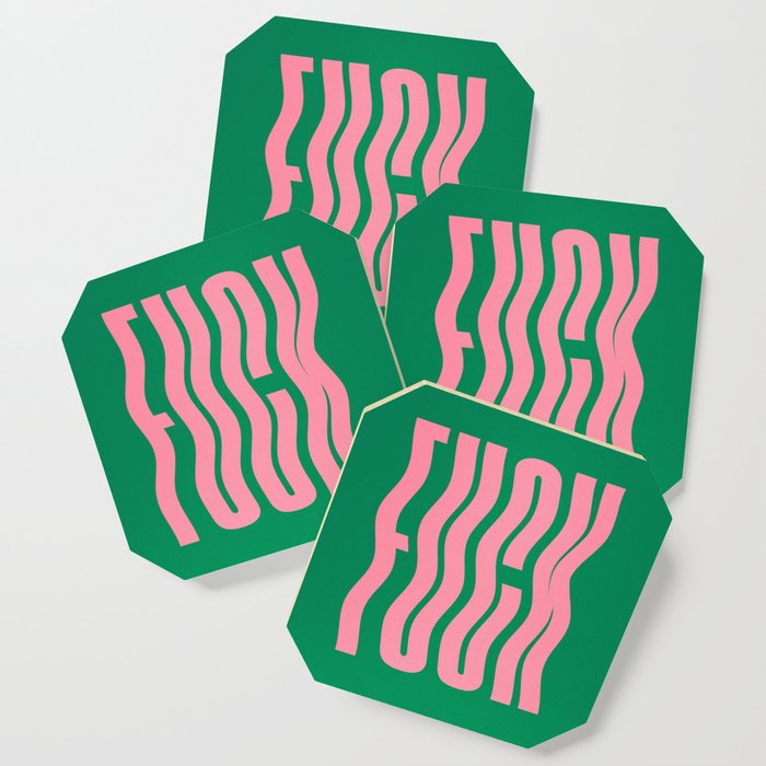 Favorite Word: Tropical Wavy Edition Coaster