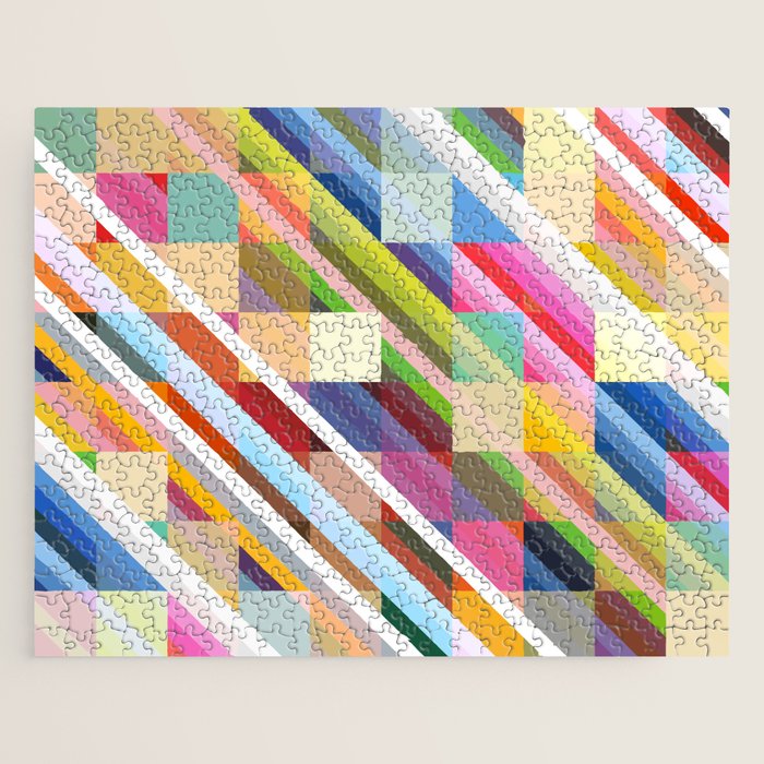 Rabisu - Colorful Decorative Abstract Art Pattern Jigsaw Puzzle