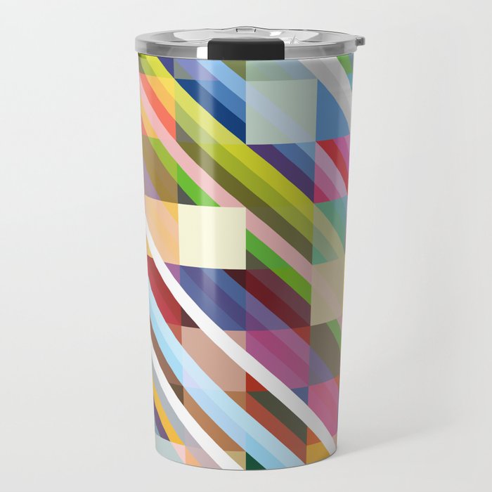 Rabisu - Colorful Decorative Abstract Art Pattern Travel Mug