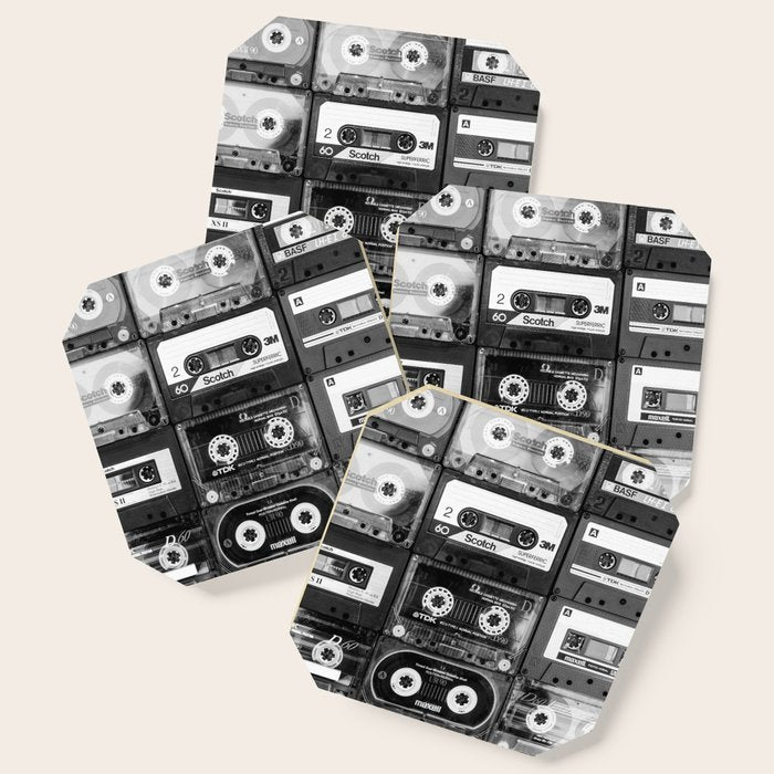 Something Nostalgic - Black And White #Decor #Homestorie #Buyart Coaster